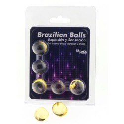 Brazilian Balls Gel Excitante Efecto Vibración Y Shock 5 Bolas de Taloka | Piumer
