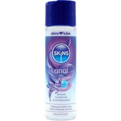 Anal Lubricante Híbrido Base De Agua & Silicona 130 Ml de Skins | Piumer