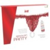 Panty Brasileño Roja Con Perlas Y Gel Lubricante 50 Ml de Intt Releases | Piumer