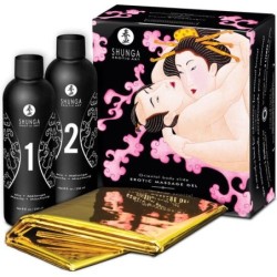 Shunga - Gel De Masaje Erótico Cuerpo A Cuerpo Oriental Fresas Y Cava de Shunga Kits | Piumer