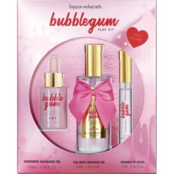 Bijoux - Indiscrets Bubblegum Play Kit Con Aceite Gel & Brillo De Labios de Bijoux Love Cosmetiques | Piumer