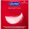 Durex - Preservativos Sensitivo 3 Unidades de Durex Condoms | Piumer