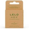 Hex Organic Preservativo Caja 3 Uds de Lelo | Piumer