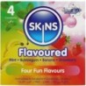 Multi Sabores Preservativos Premium Pack 4 de Skins | Piumer