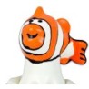 Preservativo Decorativo Pintado A Mano Pescado Naranja de Condomerie | Piumer