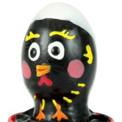 Preservativo Decorativo Pintado A Mano Pollo Negro de Condomerie | Piumer