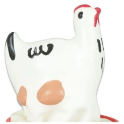 Preservativo Decorativo Pintado A Mano Pollo Blanco de Condomerie | Piumer