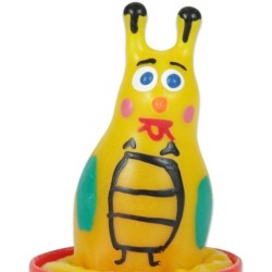 Preservativo Decorativo Pintado A Mano Abeja de Condomerie | Piumer