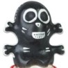Preservativo Decorativo Pintado A Mano Calavera Negra Modelo 1 de Condomerie | Piumer