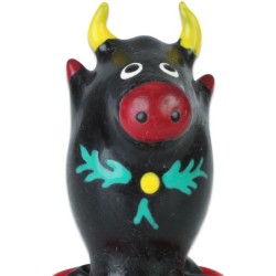 Preservativo Decorativo Pintado A Mano Toro Negro Modelo 1 de Condomerie | Piumer