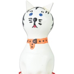 Preservativo Decorativo Pintado A Mano Gato Blanco de Condomerie | Piumer