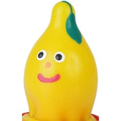 Preservativo Decorativo Pintado A Mano Limón de Condomerie | Piumer