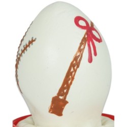 Preservativo Decorativo Pintado A Mano Huevo De Pascua Blanco de Condomerie | Piumer