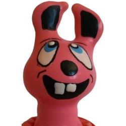Preservativo Decorativo Pintado A Mano Liebre Rosa Riendo de Condomerie | Piumer