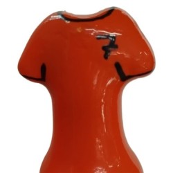 Preservativo Decorativo Pintado A Mano Camisa Naranja de Condomerie | Piumer