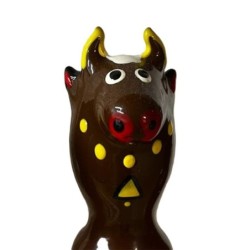 Preservativo Decorativo Pintado A Mano Toro Negro Modelo 2 de Condomerie | Piumer