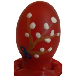 Preservativo Decorativo Pintado A Mano Huevo De Pascua Rojo de Condomerie | Piumer