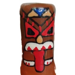 Preservativo Decorativo Pintado A Mano Tótem Tiki-01 de Condomerie | Piumer