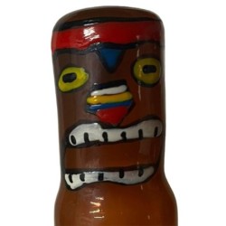 Preservativo Decorativo Pintado A Mano Totem Tiki-Hawaii-03 de Condomerie | Piumer