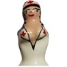 Preservativo Decorativo Pintado A Mano Enfermera Rubia de Condomerie | Piumer
