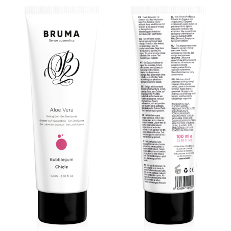 Gel Deslizante Con Aloe Vera Sabor A Chicle 100 Ml de Bruma | Piumer