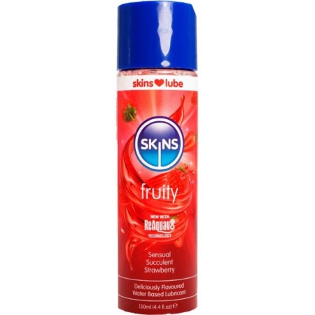 Fruity Lubricante Base De Agua Fresa 130 Ml de Skins | Piumer