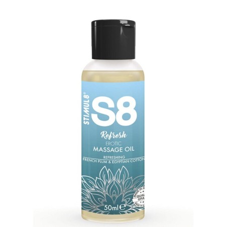 S8 Refresh Aceite De Masaje Erótico Algodón 50 Ml de Stimul8 | Piumer