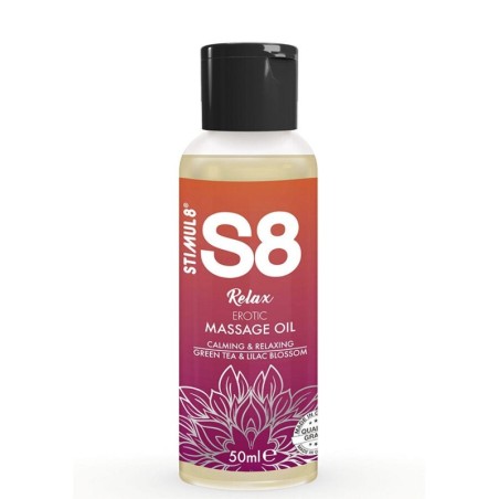 S8 Relax Aceite De Masaje Erótico Té Verde 50 Ml de Stimul8 | Piumer