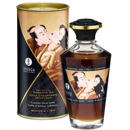 Shunga - Aceite Masaje Efecto Calor Sabor Café 100 Ml de Shunga Oils | Piumer