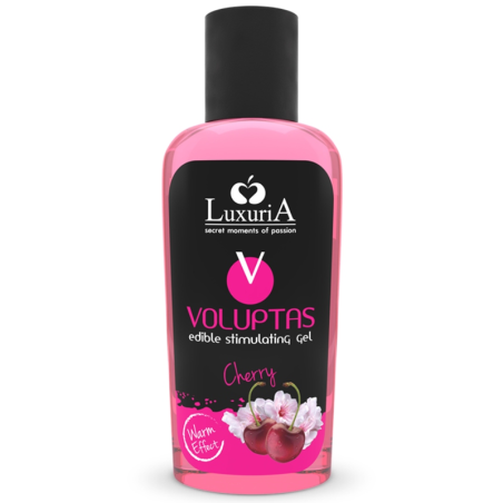 Voluptas Gel Masaje Comestible Efecto Calor - Cereza 100 Ml de Intimateline Luxuria | Piumer