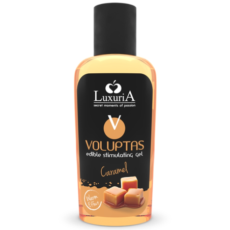 Voluptas Gel Masaje Comestible Efecto Calor - Caramelo 100 Ml de Intimateline Luxuria | Piumer
