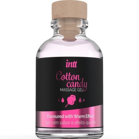 Gel De Masaje Con Sabor A Algodón De Azucar Y Efecto Calor de Intt Massage & Oral Sex | Piumer