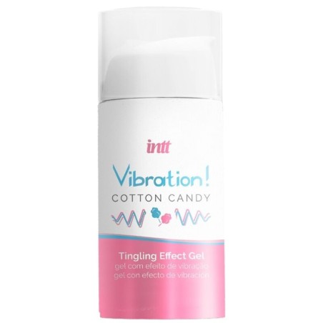 Intt - Potente Estimulante Íntimo Gel Vibrador Liquido Algodón De Azúcar 15 Ml de Intt Unisex Arousal Gel | Piumer