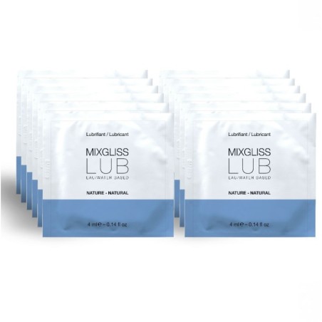 Lubricante Base De Agua Natural 12 Monodosis 4 Ml de Mixgliss | Piumer