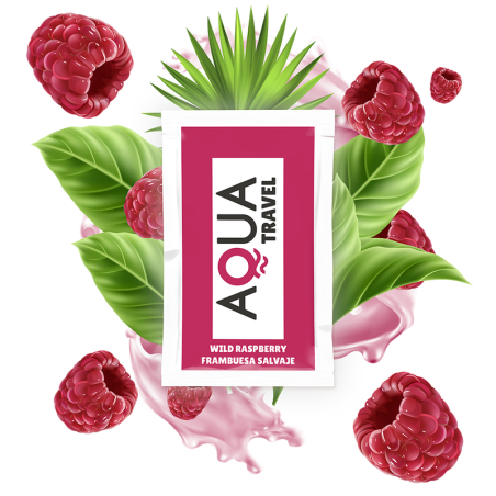 Lubricante Base Agua Sabor Frambuesa Salvaje 6 Ml de Aqua Travel | Piumer