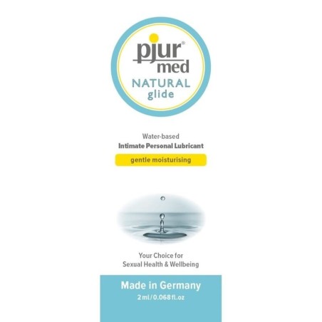 Med Natural Lubricante Base Agua 2 Ml de Pjur | Piumer