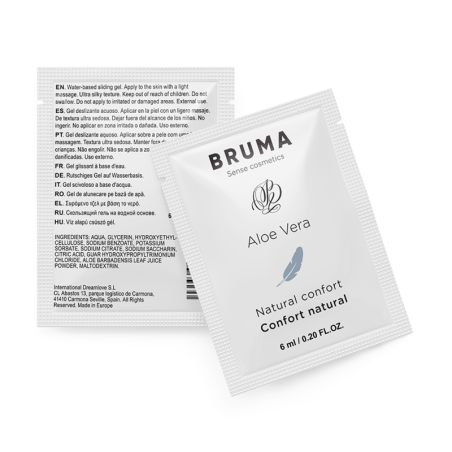 6 Ml Gel Deslizante Con Aloe Vera Confort Natural de Bruma | Piumer
