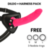 Delta Club - Toys Dildo + Arnes Rosa Silicona Medica 20 Cm -O- 4 Cm de Deltaclub | Piumer