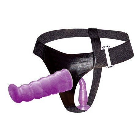 Arnés Anal Y Vaginal Femenino Lila Punto G 17 Cm de Baile | Piumer