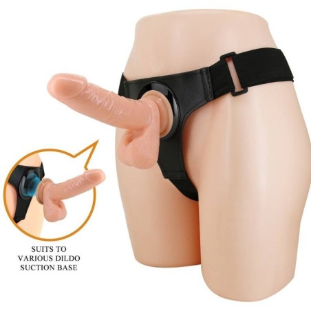 Harness Briefs Arnés Universal Con Dildo Tom 20 Cm Natural de Pretty Love | Piumer