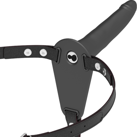 Vibrador Silicona Negro 15 Cm de Fetish Submissive Harness | Piumer