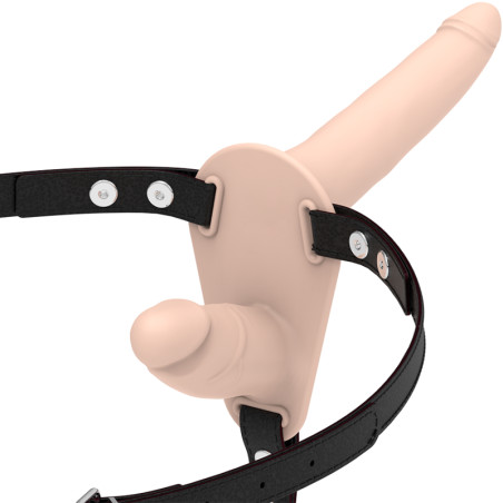 Doble Penetración Flesh de Fetish Submissive Harness | Piumer