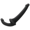 Dildo Con Arnés Sin Sujeción Negro de Addicted Toys | Piumer