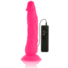 Dildo Realístico Flexible Con Vibración Rosa 21 Cm -O- 4.9 Cm de Diversia | Piumer
