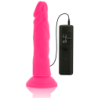 Dildo Realístico Flexible Con Vibración Rosa 23 Cm -O- 4.3 Cm de Diversia | Piumer