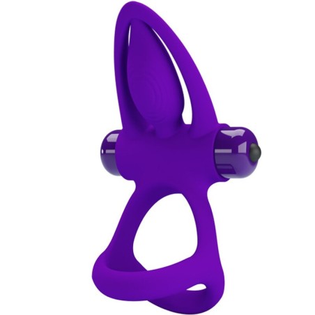 Pretty Love - Anillo Vibrador 10 Vibraciones Silicona Violeta de Pretty Love Male | Piumer
