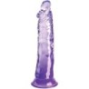 Clear Pene Realístico 19.7 Cm Morado de King Cock | Piumer