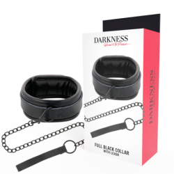 Darkness - Collar Con Cadena  Negro de Darkness Bondage | Piumer