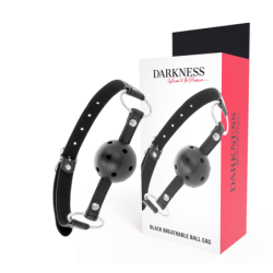 Darkness - Mordaza Transpirable Negro de Darkness Bondage | Piumer
