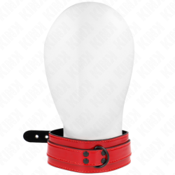 Kink - Collar Ajustable Rojo Vino 37.5-49.5 Cm X 5 Cm de Kink Collar & Gag | Piumer
